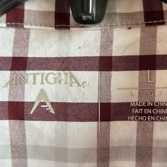 TEXAS A&M ANTIGUA MEN’S LONG SLEEVE SHIRT WITH EMBROIDERED TA&M ON LEFT CHEST - Picture 4 of 5